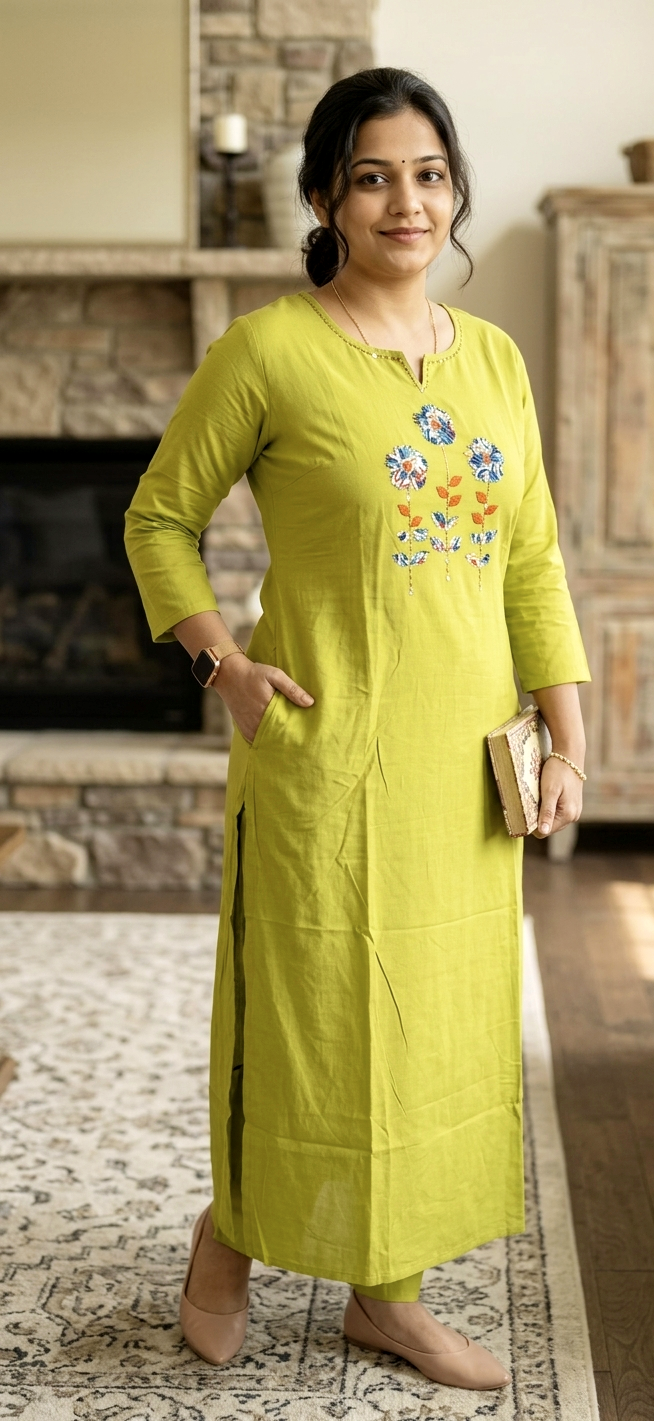 Cotton Co-cord Set[Mehandi Green]